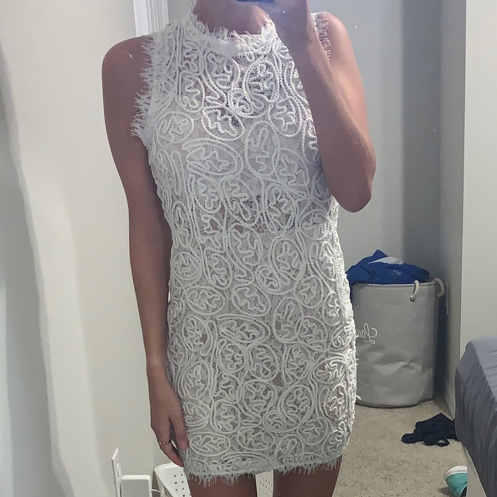 White lace dress